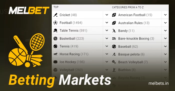 Sports for betting on Melbet for players from Bangladesh