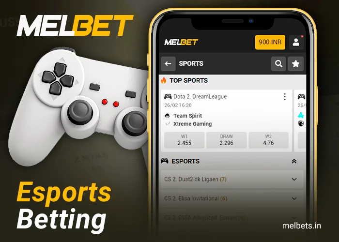 Bet on cyber sports on the Melbet app