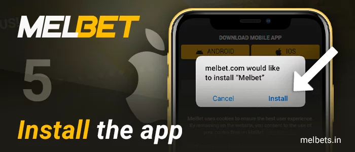 Install the Melbet app on your iPhone