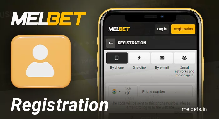 Registering a Melbet account in the app