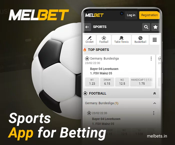 Sports betting on Melbet app for Indian players