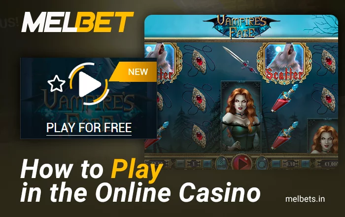 Start playing at Melbet online casino - first steps