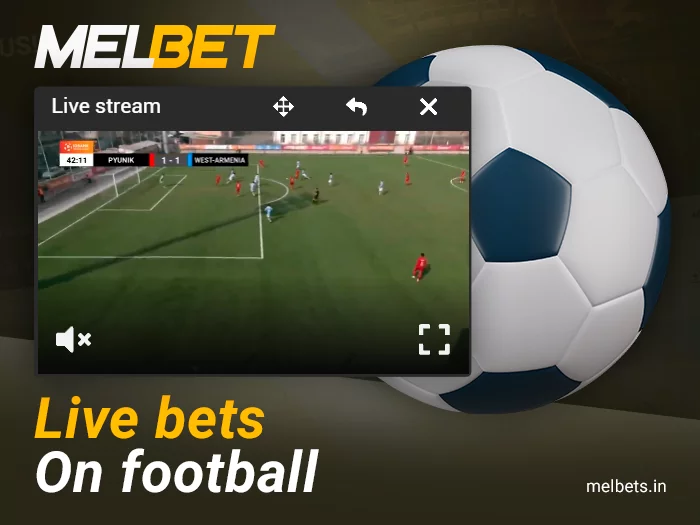 Live soccer betting for Melbet players