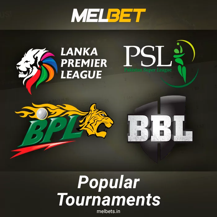 Cricket tournaments for betting on Melbet India