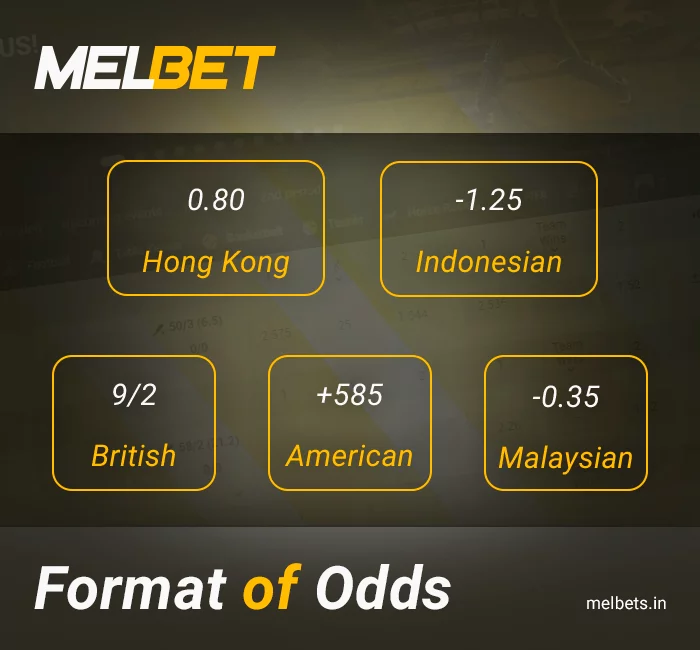 About Melbet India betting format
