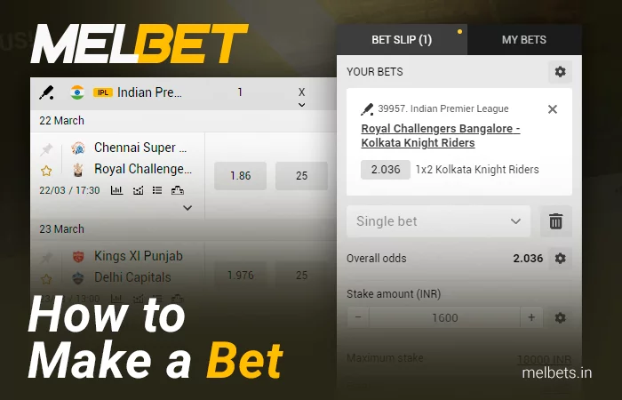 Place your first sports bet at Melbet