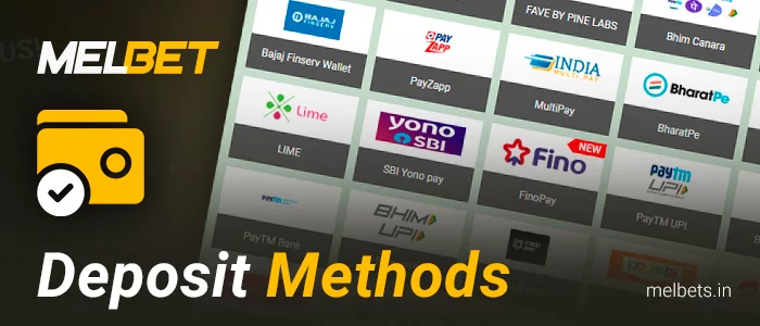 Methods to deposit funds from Melbet website