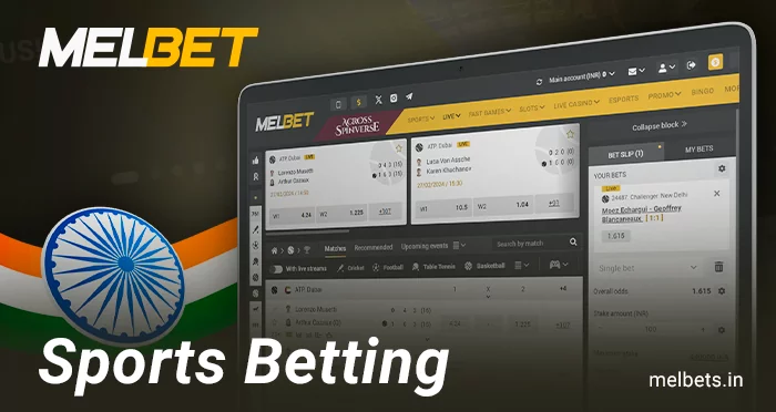 Place your sports bets at Melbet India bookmaker