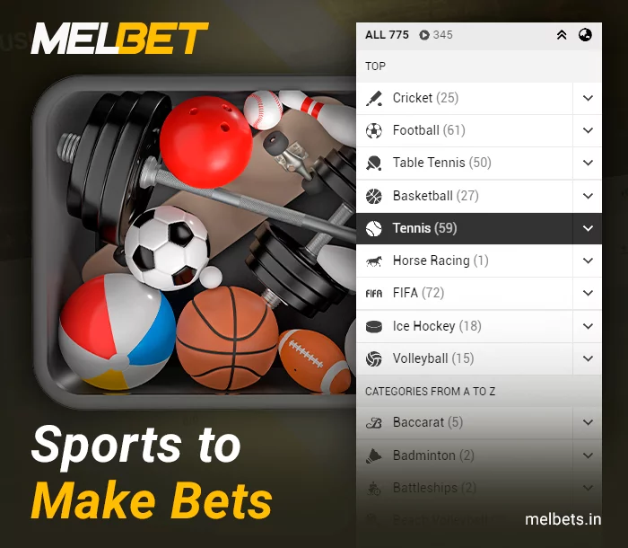 Which sports you can bet on at Melbet