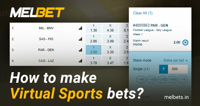 Bet on virtual sports at Melbet online