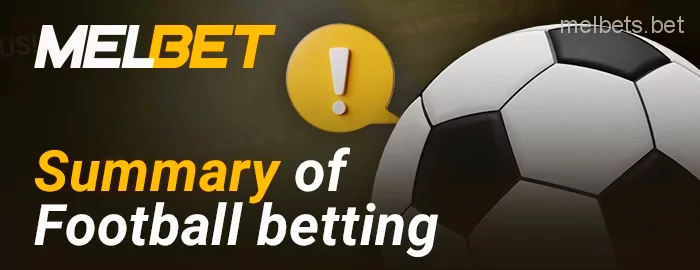Melbet soccer betting conclusions