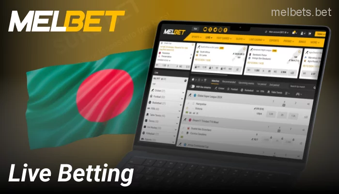 Live betting on Melbet Bangladesh