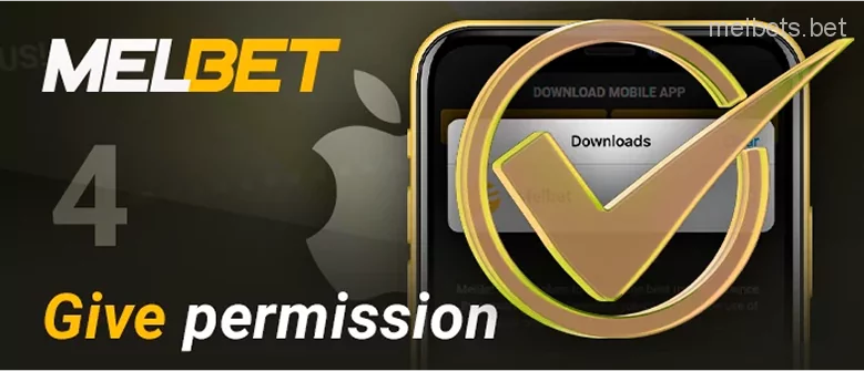 Give permission to install Melbet ios app