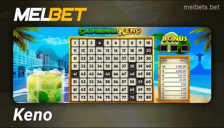 Keno games on Melbet Bangladesh