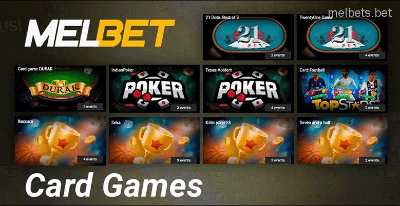 Betting on esports card games at Melbet